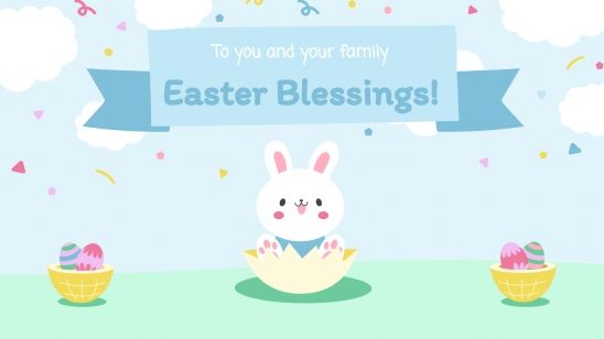 Cute Greeting Cards presentation template