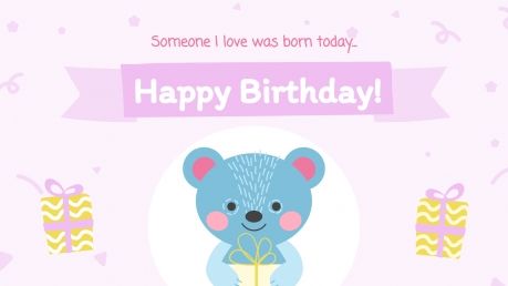 Cute Greeting Cards presentation template