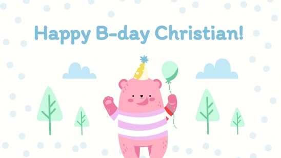 Cute Greeting Cards presentation template