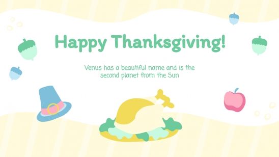 Cute Greeting Cards presentation template