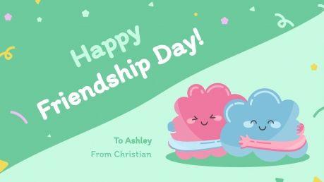Cute Greeting Cards presentation template
