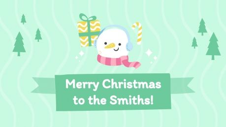Cute Greeting Cards presentation template