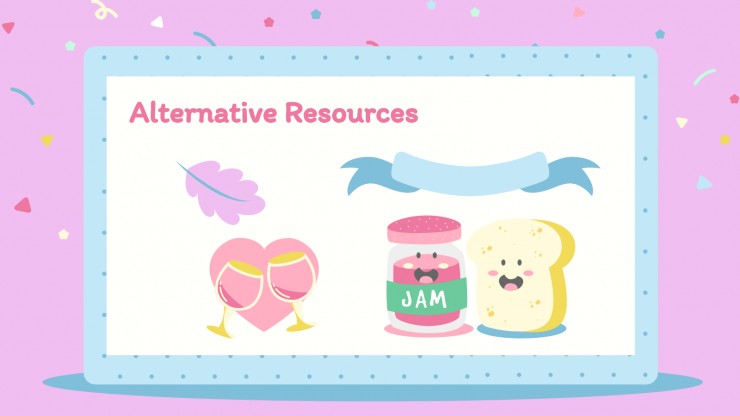 Plantilla de presentación Tarjetas de felicitación adorables