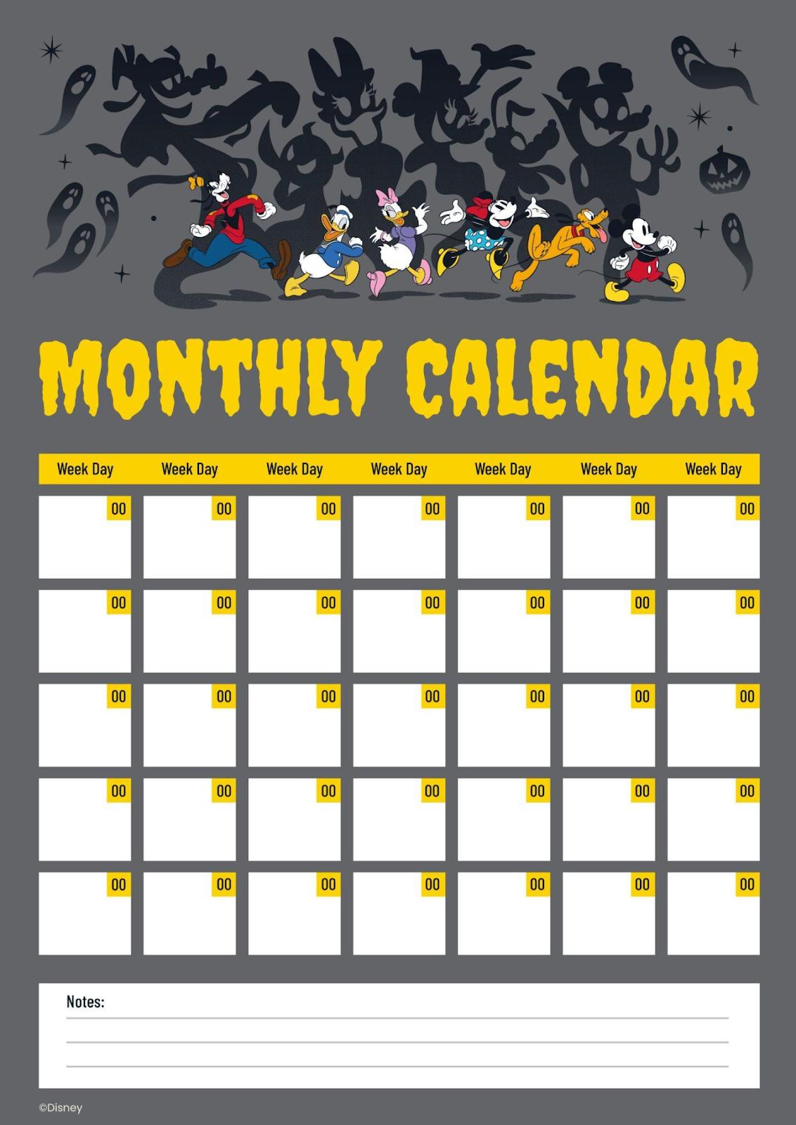 mickey-mouse-halloween-month-calendar-presentation