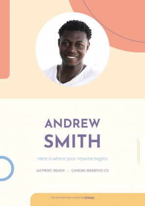 Canoni Memphis CV presentation template