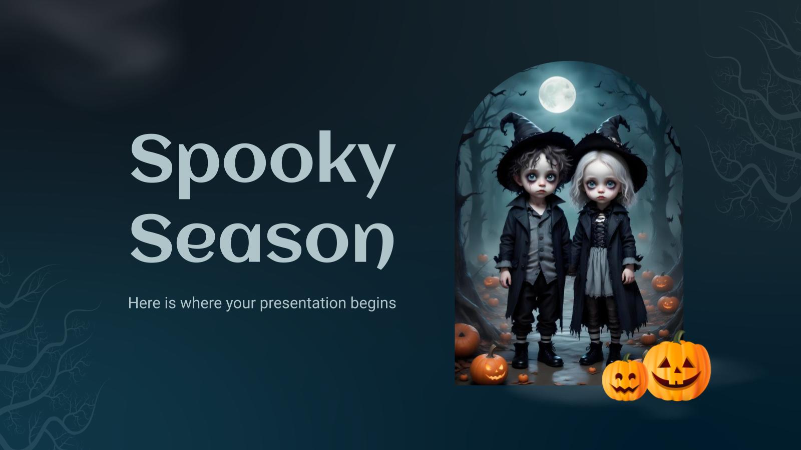 Gruselige Jahreszeit Präsentationsvorlage