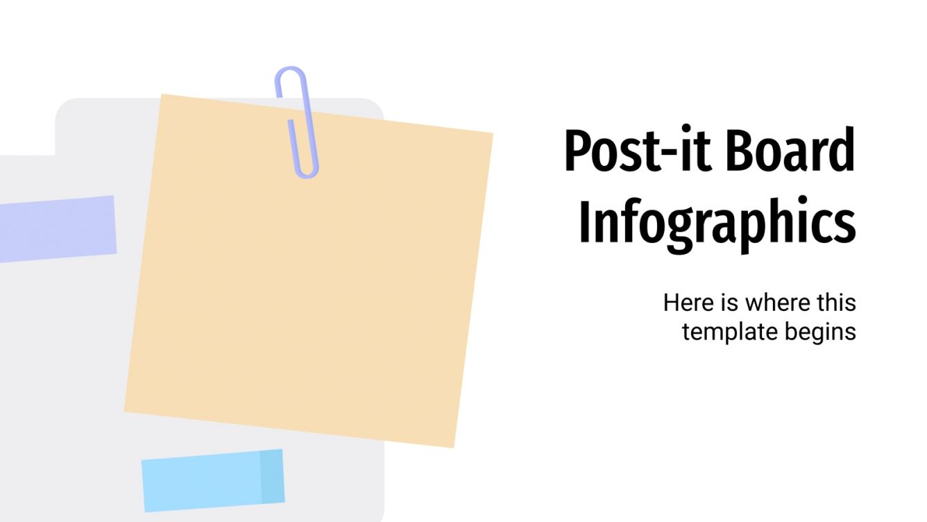 Postit Board Infographics for Google Slides and PowerPoint
