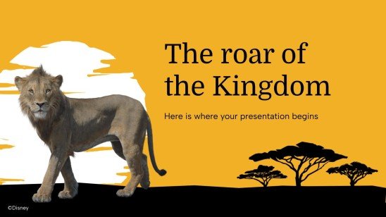 Mufasa presentation template 
