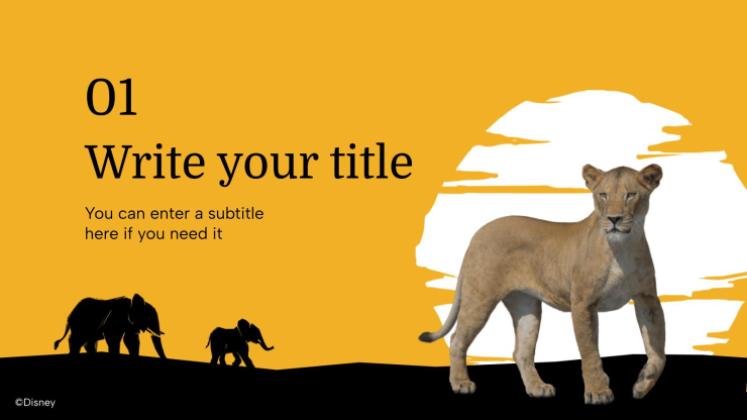 Mufasa presentation template 