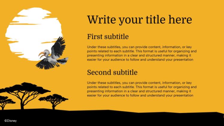 Mufasa presentation template 