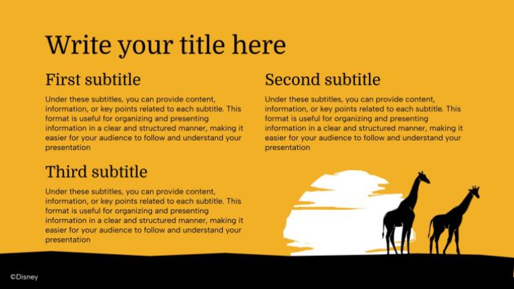 Mufasa presentation template 