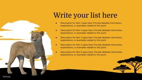 Mufasa presentation template 