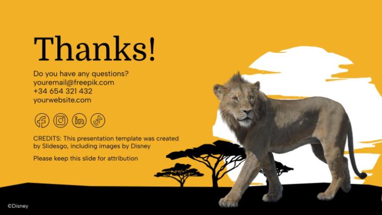Mufasa presentation template 