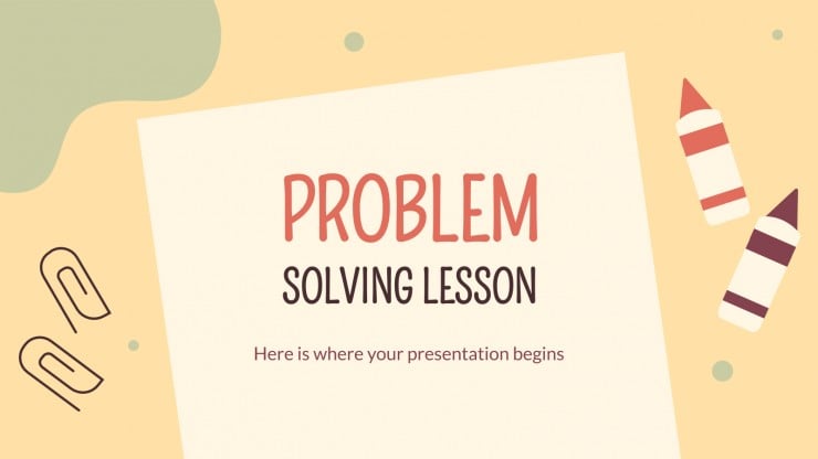 Problem Solving Lesson Google Slides PowerPoint Template