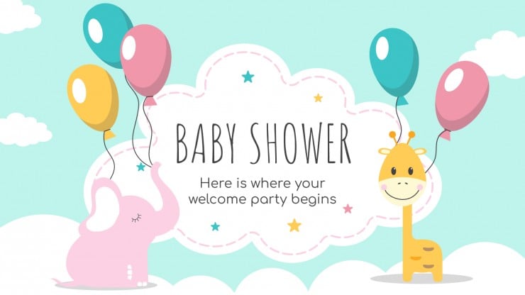 Baby Shower Google Theme and PowerPoint