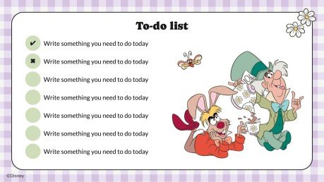 Plantilla de presentación Plan de lección de Alicia en el país de las maravillas