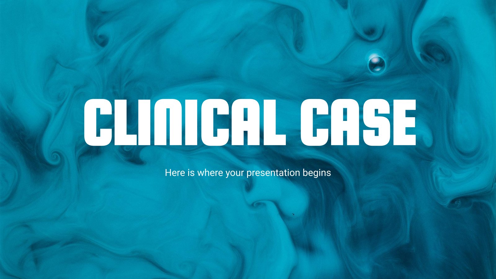 Liquid Gradients Backgrounds Clinical Case presentation template 