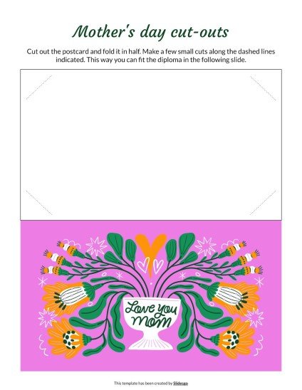 Mother's Day Cut-outs Template