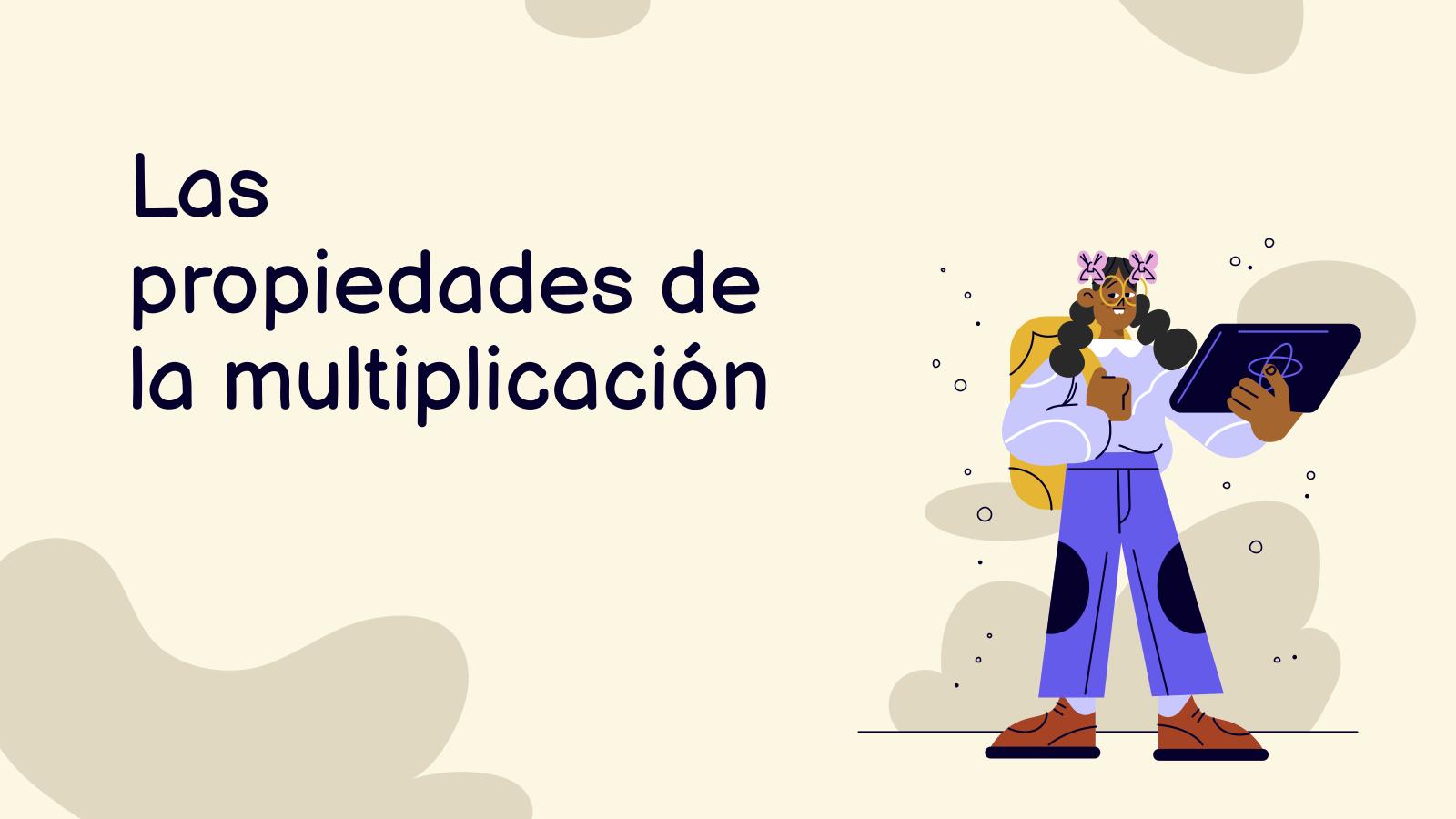 The Properties of Multiplication presentation template 