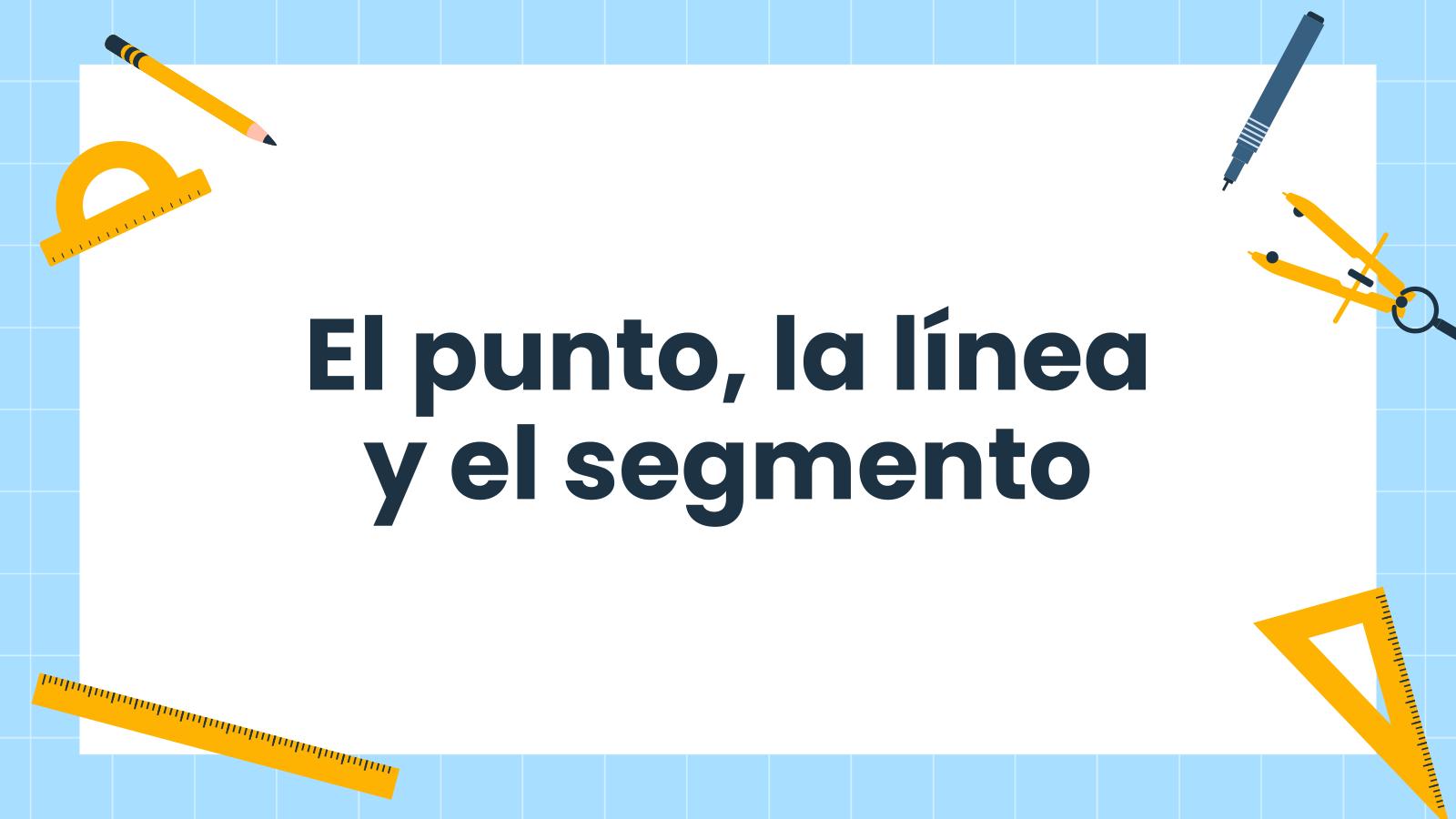 점, 선 및 선분 프레젠테이션 템플릿