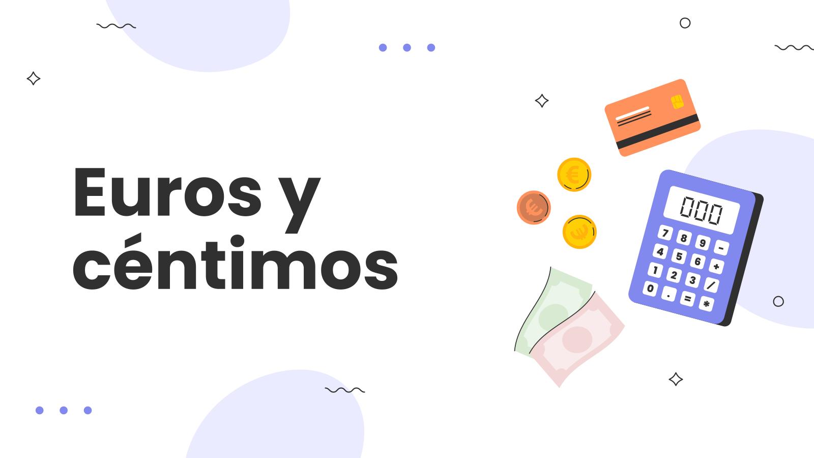 유로와 센트 프레젠테이션 템플릿