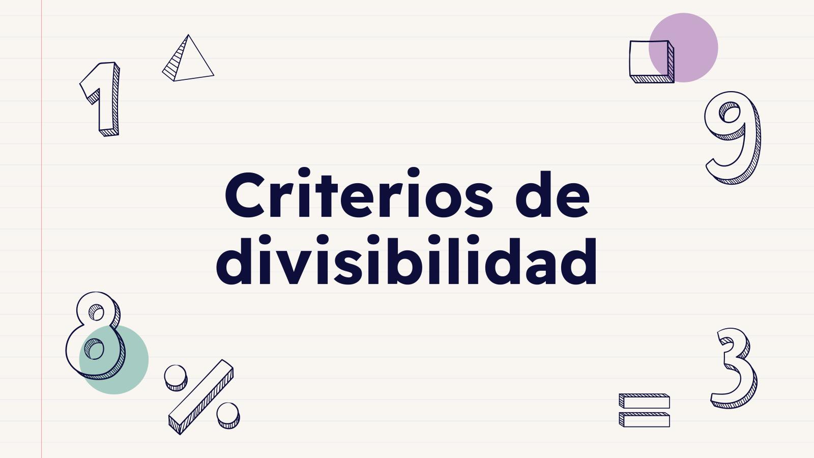 Divisibility Criteria presentation template 