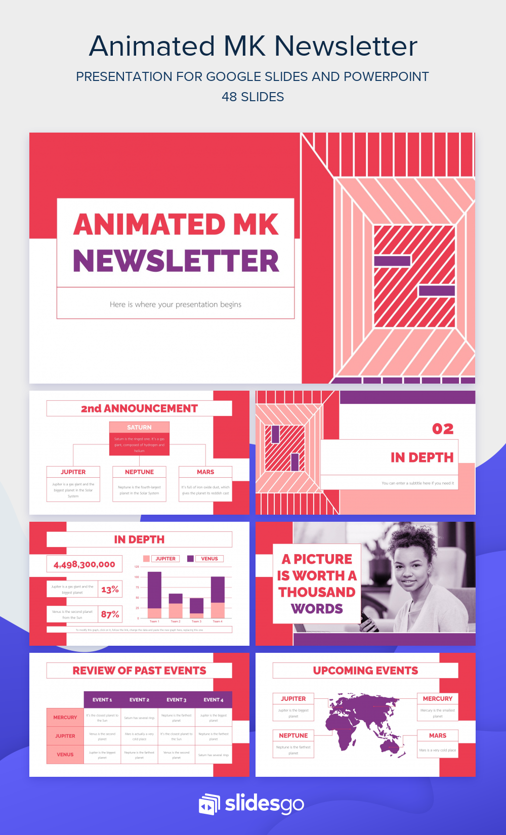 Animated MK Newsletter | Google Slides & PPT template