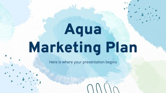 Aqua Marketing Plan presentation template