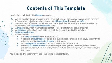 Aqua Marketing Plan presentation template