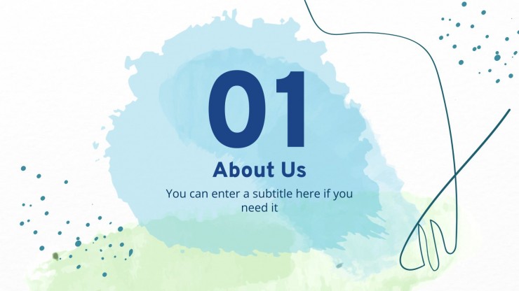 Aqua Marketing Plan presentation template