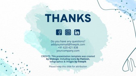 Aqua Marketing Plan presentation template