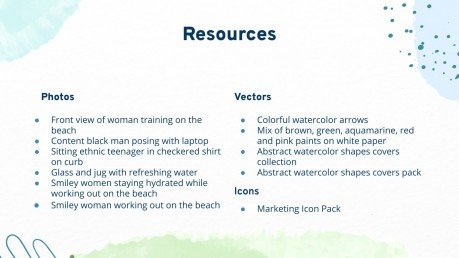 Aqua Marketing Plan presentation template