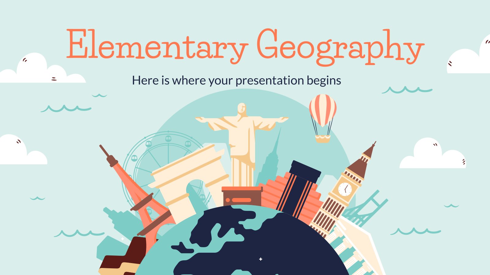 Cours de géographie pour la primaire Modèles de présentation