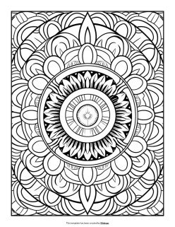 Livre de coloriage de mandalas Modèles de présentation