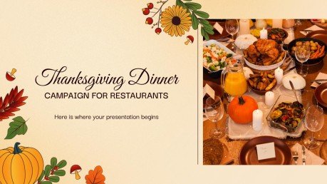 Thanksgiving Dinner Campaign for Restaurants Presentation