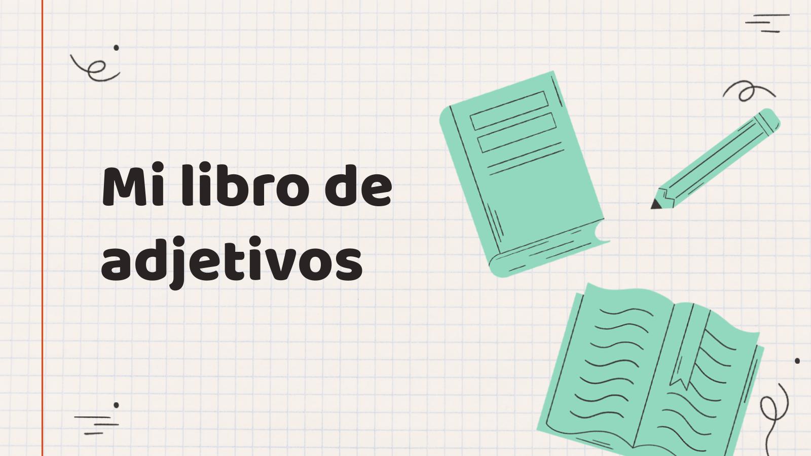 Endprodukt: Mein Buch der Adjektive Präsentationsvorlage