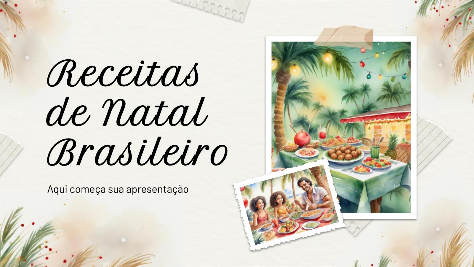 Brasilianische Weihnachtsrezepte Präsentationsvorlage