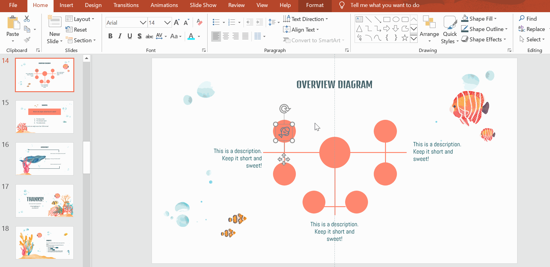 Changing the color of an icon in PowerPoint