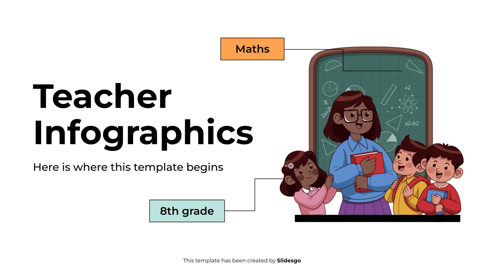 교사 인포그래픽 프레젠테이션 템플릿