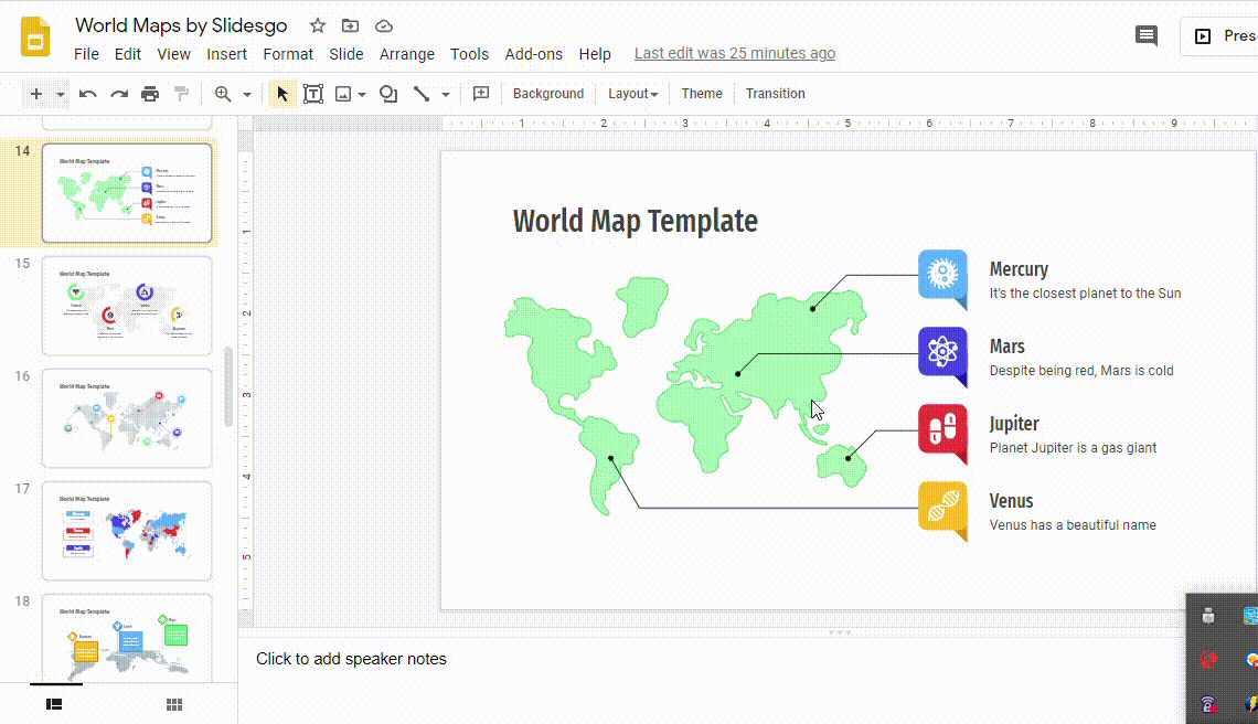 How to add and edit maps in Google Slides - Tutorial