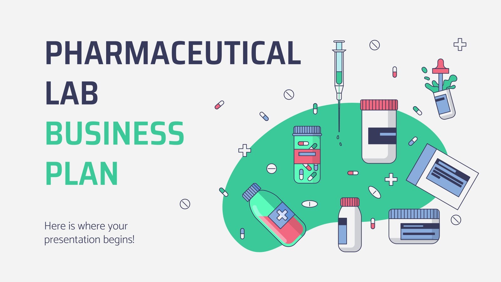 Plantilla de presentación Plan para laboratorio farmacéutico