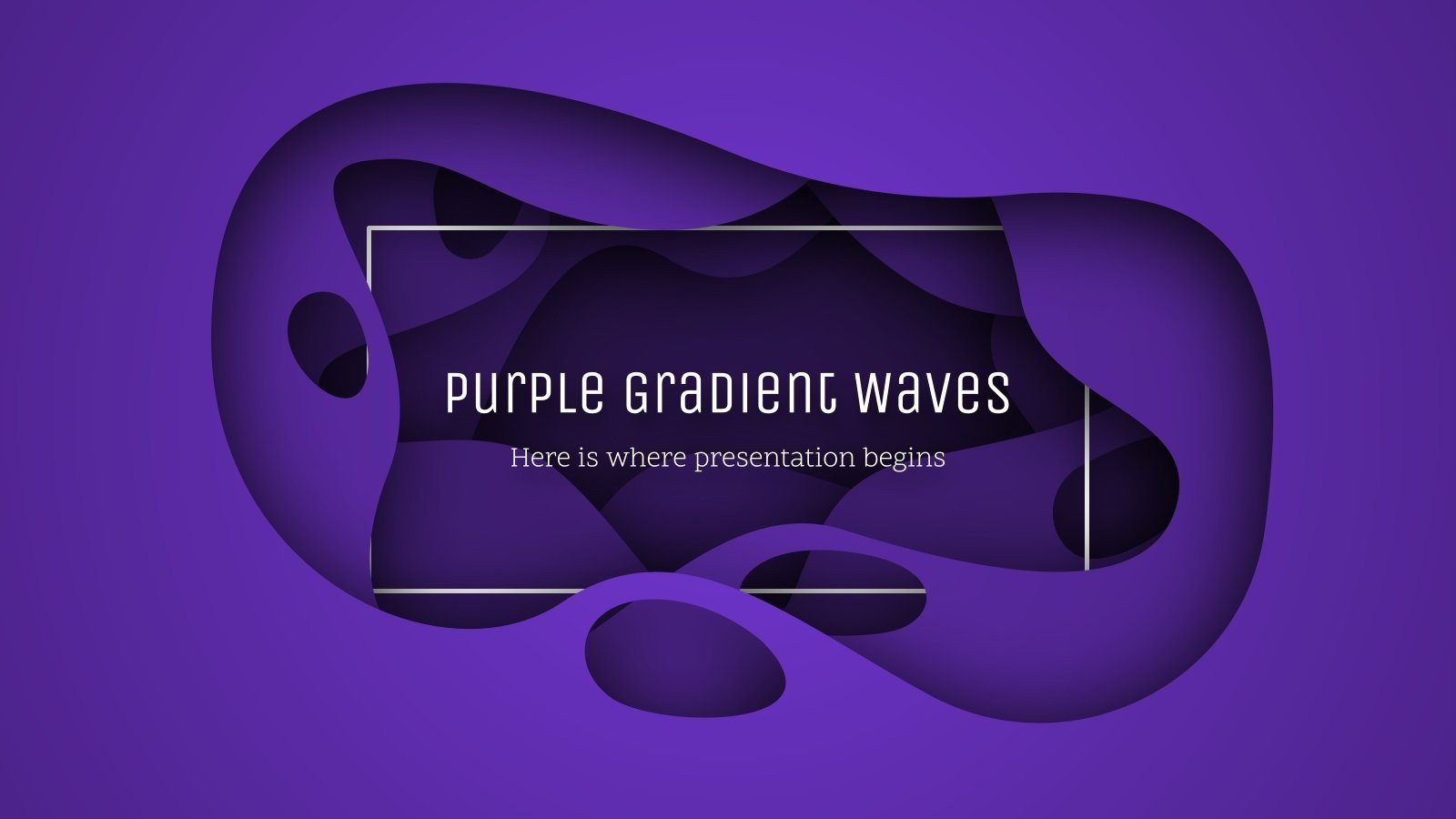 Dégradé de violet et vagues Modèles de présentation
