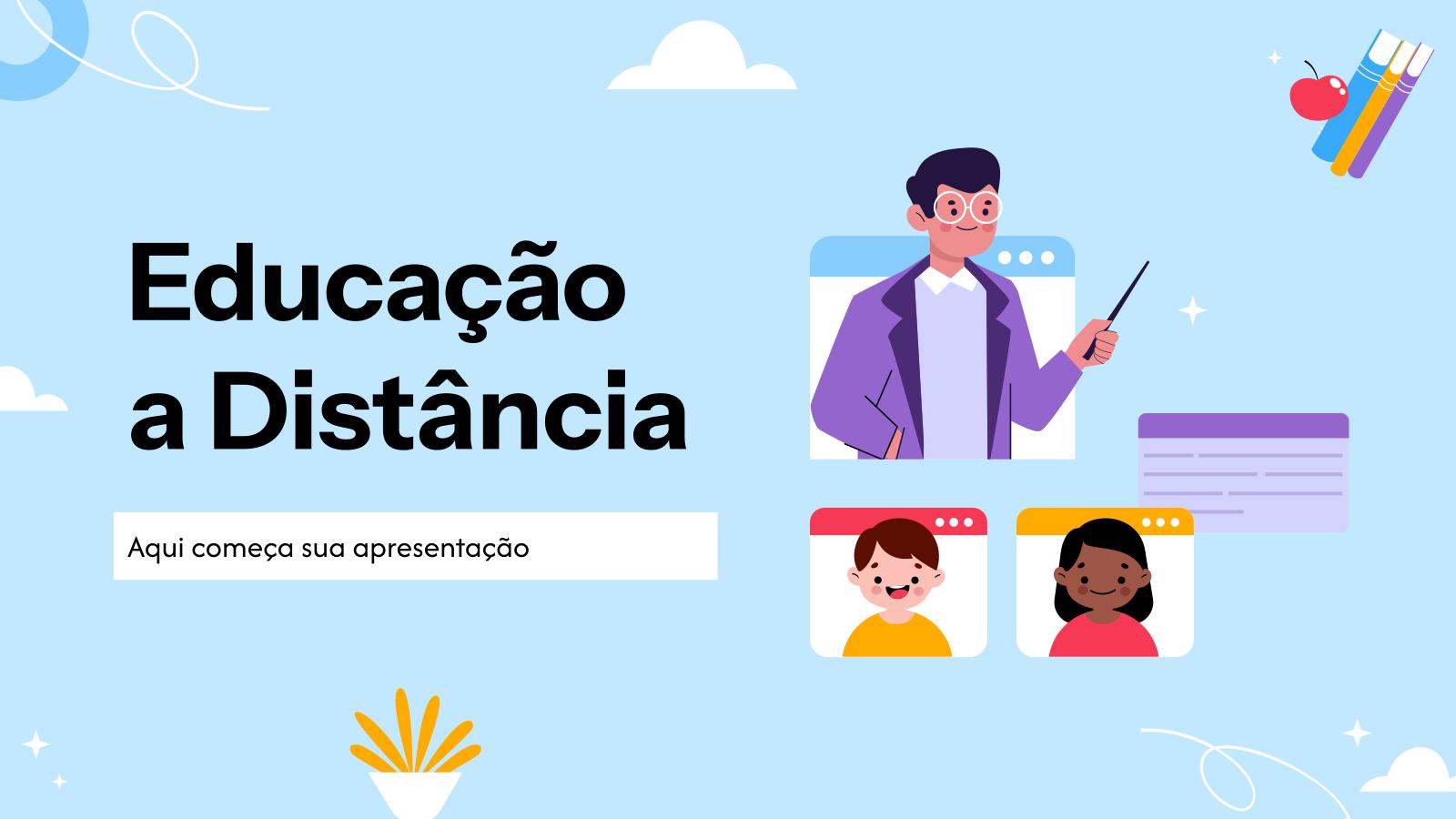 Fernunterricht Präsentationsvorlage