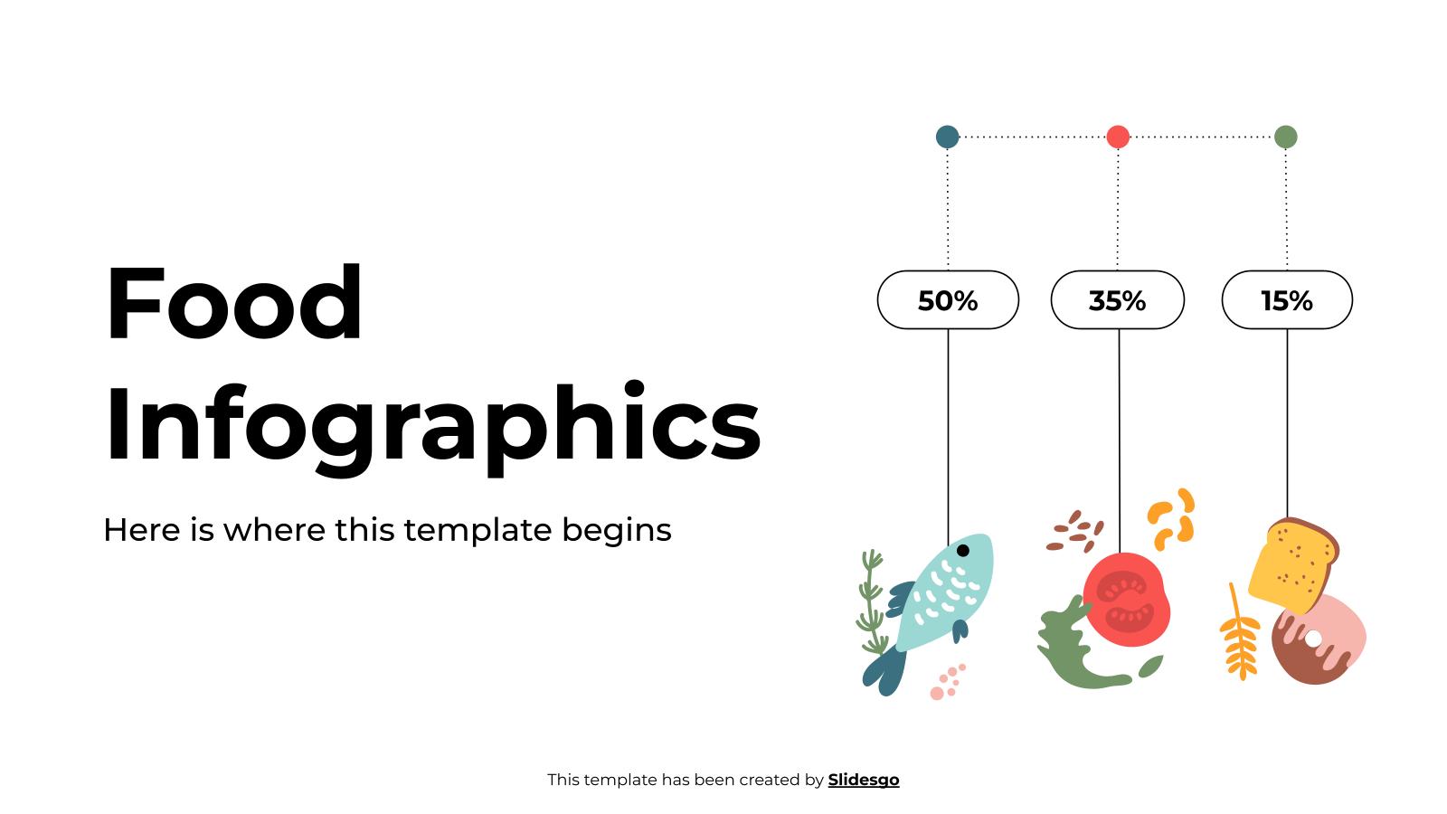 음식 인포그래픽 프레젠테이션 템플릿