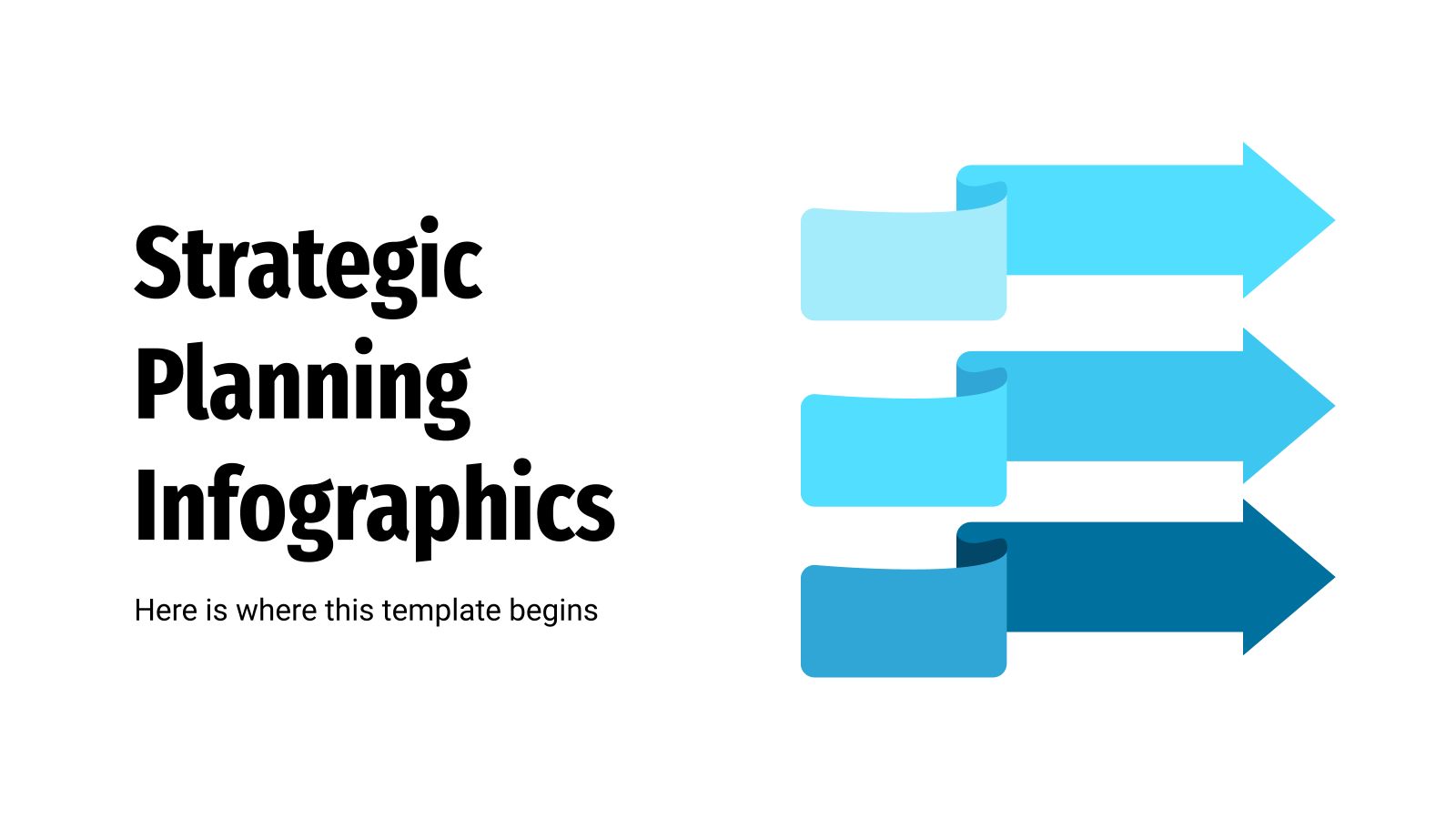 Modelo de apresentação Infográficos de planejamento estratégico