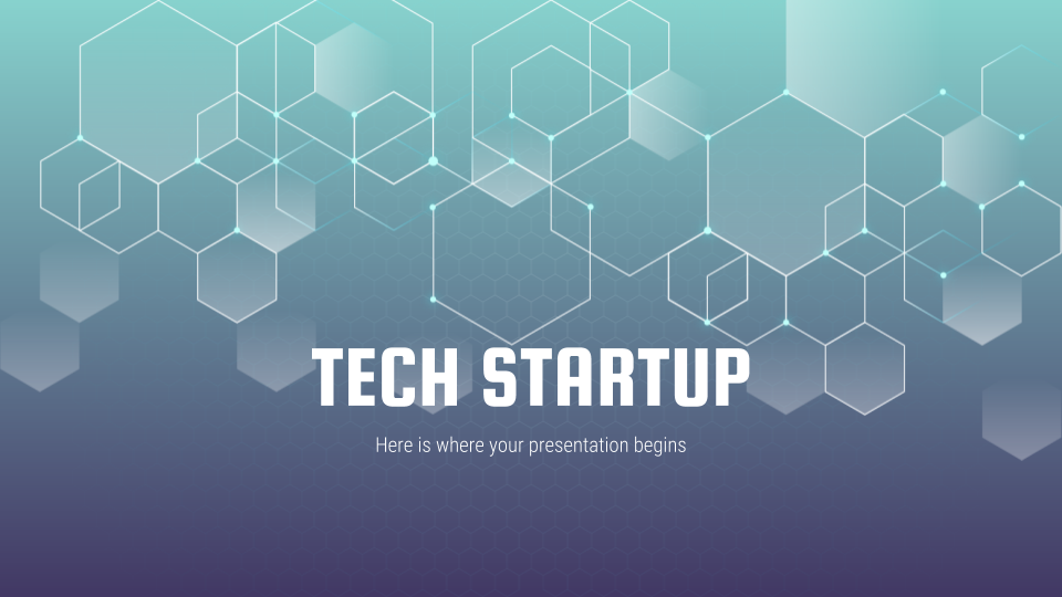 Tech Startup presentation template 