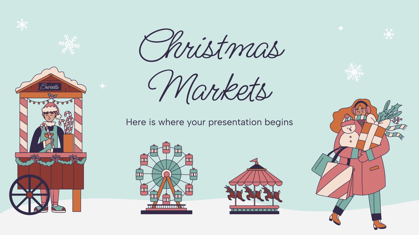 Weihnachtsmärkte Präsentationsvorlage