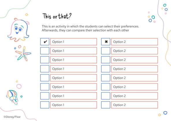 Finding Nemo Worksheet presentation template 