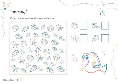 Finding Nemo Worksheet presentation template 