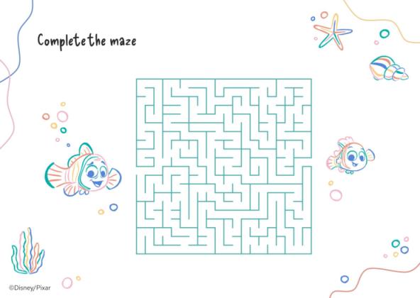 Finding Nemo Worksheet presentation template 